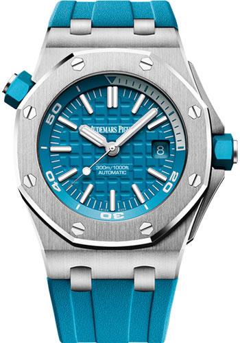 Audemars Piguet Royal Oak Offshore Diver Watch-Blue Dial 42mm-15710ST.OO.A032CA.01 - Luxury Time NYC INC