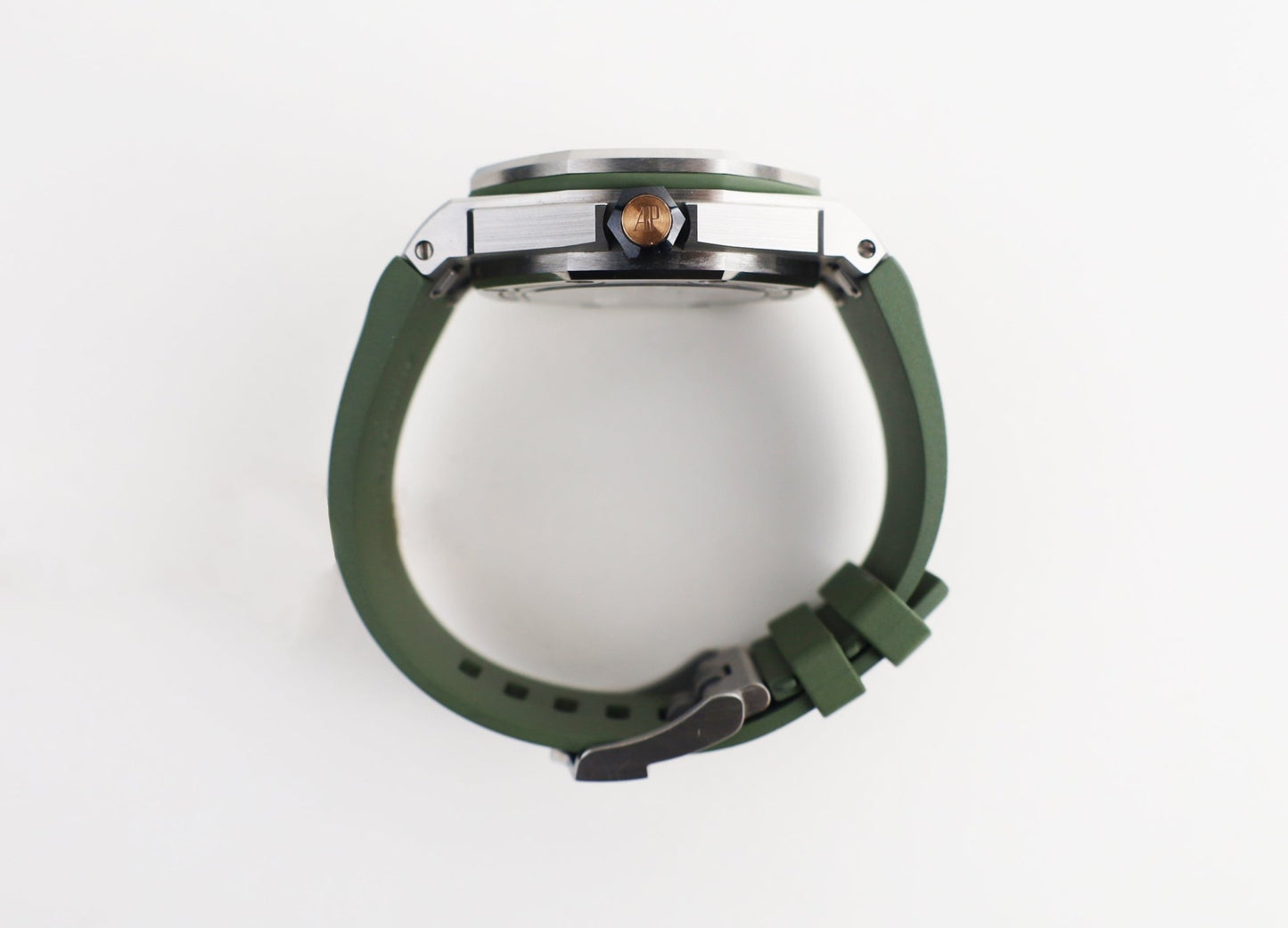 Audemars Piguet Royal Oak Offshore Diver Watch-Green Dial 42mm-15720ST.OO.A052CA.01 - Luxury Time NYC