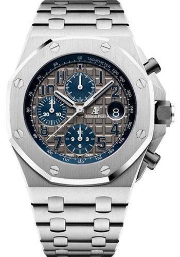 Audemars Piguet Royal Oak Offshore Selfwinding Chronograph Qeii Cup 2018 Watch Grey Dial 42mm 26474TI.OO.1000TI.01