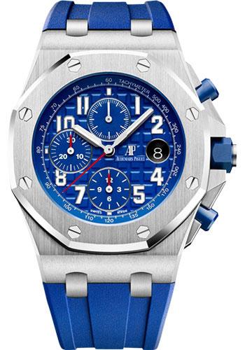 Audemars Piguet Royal Oak Offshore Selfwinding Chronograph Watch-Blue Dial 42mm-26470ST.OO.A030CA.01 - Luxury Time NYC INC