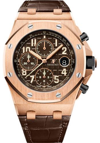 Audemars Piguet Royal Oak Offshore Selfwinding Chronograph Watch-Brown Dial 42mm-26470OR.OO.A099CR.01 - Luxury Time NYC INC