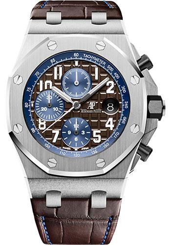 Audemars Piguet Royal Oak Offshore Selfwinding Chronograph Watch-Brown Dial 42mm-26470ST.OO.A099CR.01 - Luxury Time NYC INC