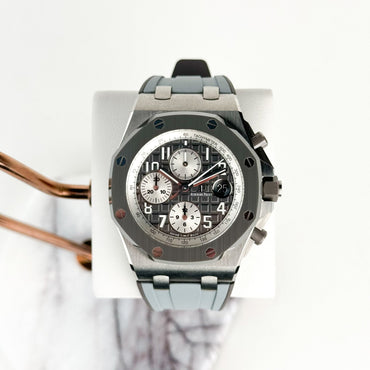 Audemars Piguet Royal Oak Offshore Selfwinding Chronograph Watch-Grey Dial 42mm-26470IO.OO.A006CA.01 - Luxury Time NYC