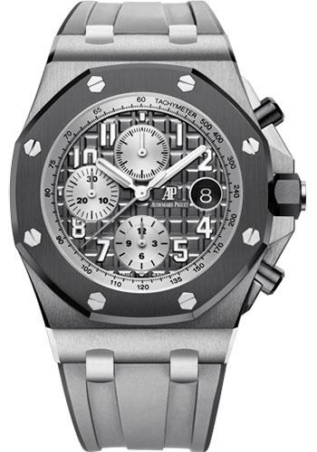 Audemars Piguet Royal Oak Offshore Selfwinding Chronograph Watch-Grey Dial 42mm-26470IO.OO.A006CA.01 - Luxury Time NYC INC