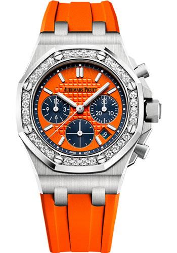 Audemars Piguet Royal Oak Offshore Selfwinding Chronograph Watch-Orange Dial 37mm-26231ST.ZZ.D070CA.01 - Luxury Time NYC INC