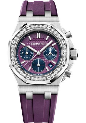 Audemars Piguet Royal Oak Offshore Selfwinding Chronograph Watch-Pink Dial 37mm-26231ST.ZZ.D075CA.01 - Luxury Time NYC INC