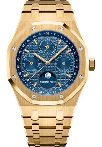 Audemars Piguet Royal Oak Perpetual Calendar Watch-Blue Dial 41mm-26574BA.OO.1220BA.01 - Luxury Time NYC INC