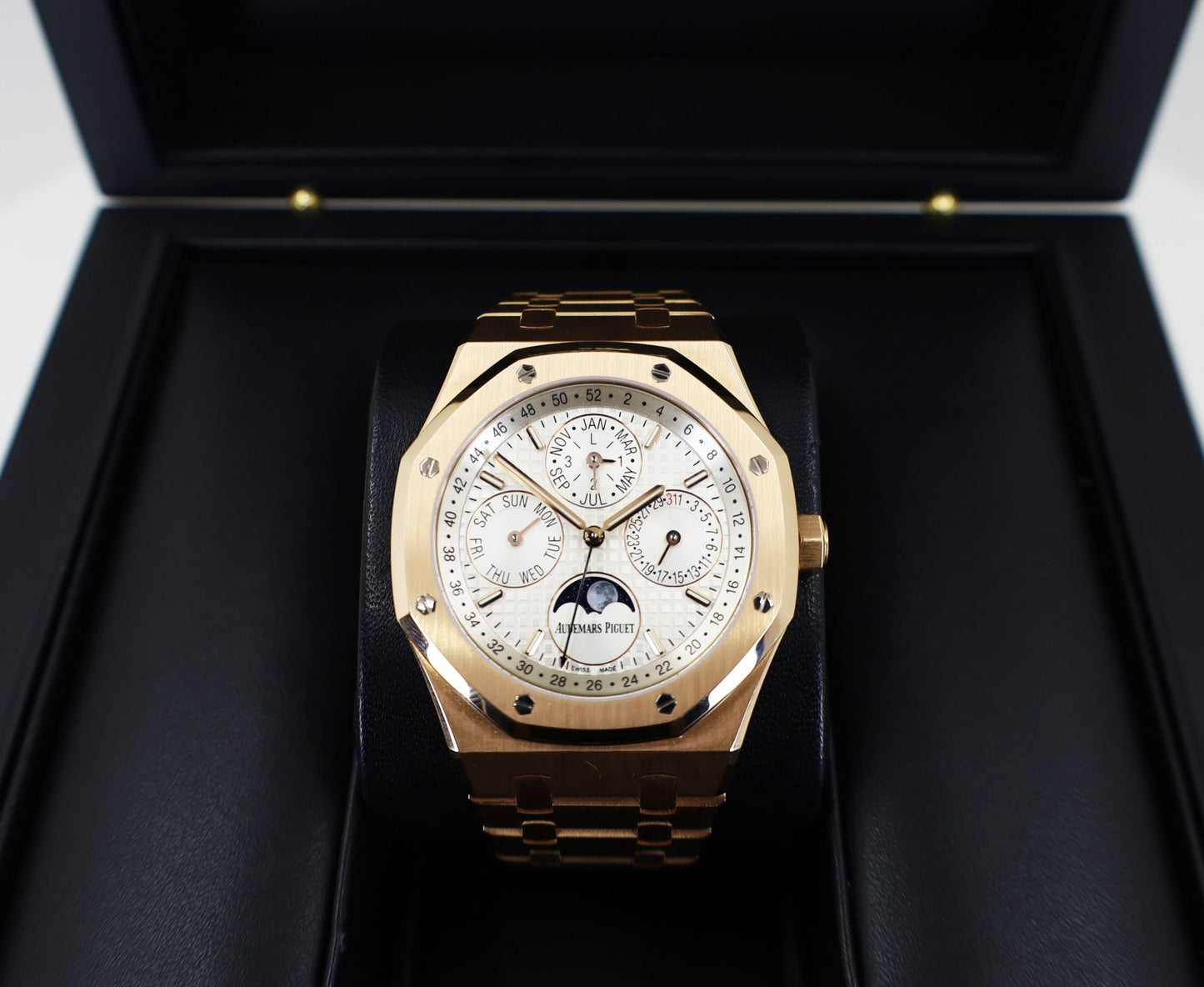 Audemars Piguet Royal Oak Perpetual Calendar Watch-Silver Dial 41mm-26574OR.OO.1220OR.01 - Luxury Time NYC