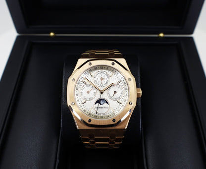 Audemars Piguet Royal Oak Perpetual Calendar Watch-Silver Dial 41mm-26574OR.OO.1220OR.01 - Luxury Time NYC