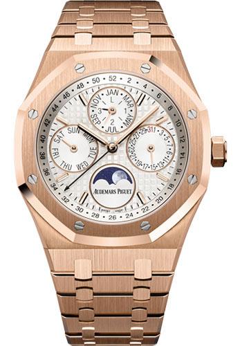 Audemars Piguet Royal Oak Perpetual Calendar Watch-Silver Dial 41mm-26574OR.OO.1220OR.01 - Luxury Time NYC INC