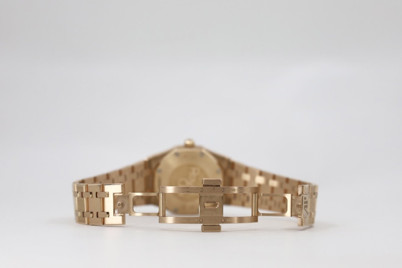 Audemars Piguet Royal Oak Quartz Watch-Brown Dial 33mm-67650OR.OO.1261OR.01 - Luxury Time NYC INC