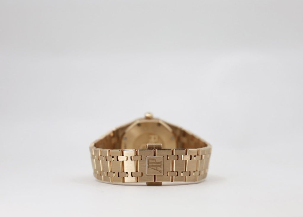 Audemars Piguet Royal Oak Quartz Watch-Brown Dial 33mm-67650OR.OO.1261OR.01 - Luxury Time NYC INC