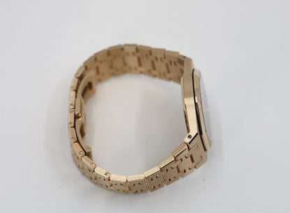 Audemars Piguet Royal Oak Quartz Watch-Brown Dial 33mm-67650OR.OO.1261OR.01 - Luxury Time NYC INC