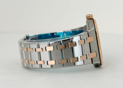 Audemars Piguet Royal Oak Quartz Watch-Pink Dial 33mm-67650SR.OO.1261SR.01 - Luxury Time NYC