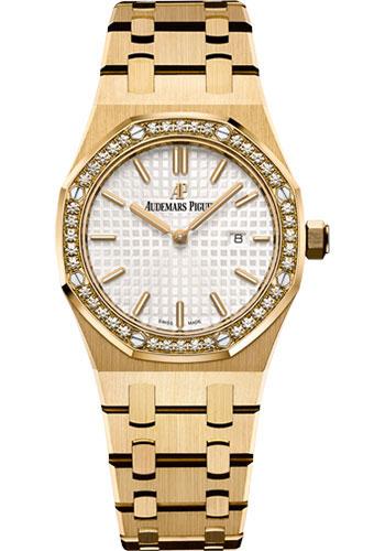 Audemars Piguet Royal Oak Quartz Watch-Silver Dial 33mm-67651BA.ZZ.1261BA.01 - Luxury Time NYC INC