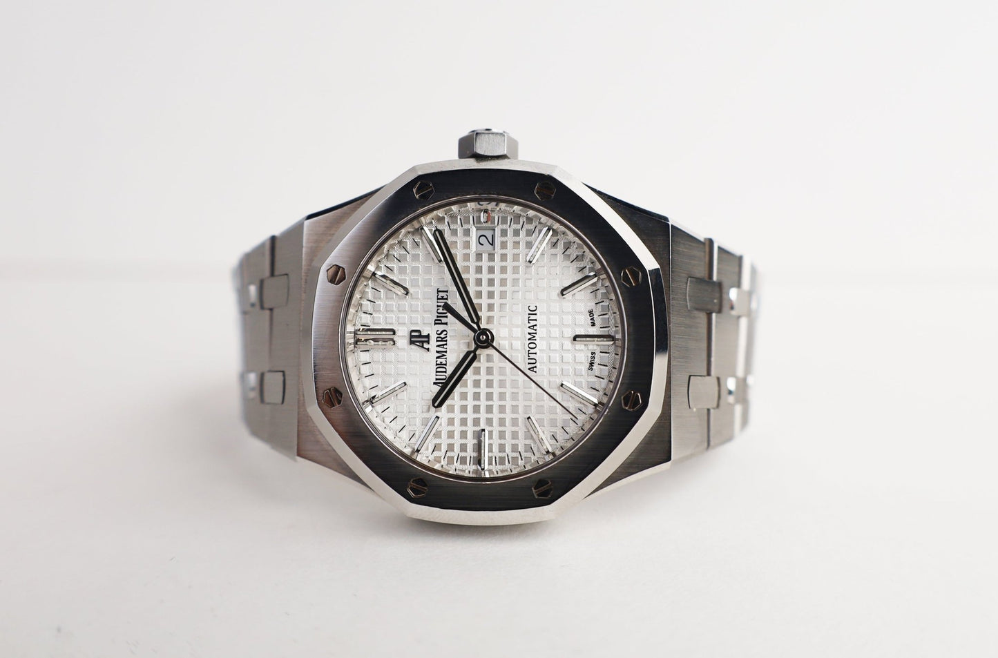 Audemars Piguet Royal Oak Selfwinding 37mm Watch-Silver Dial 37mm-15450ST.OO.1256ST.01 - Luxury Time NYC