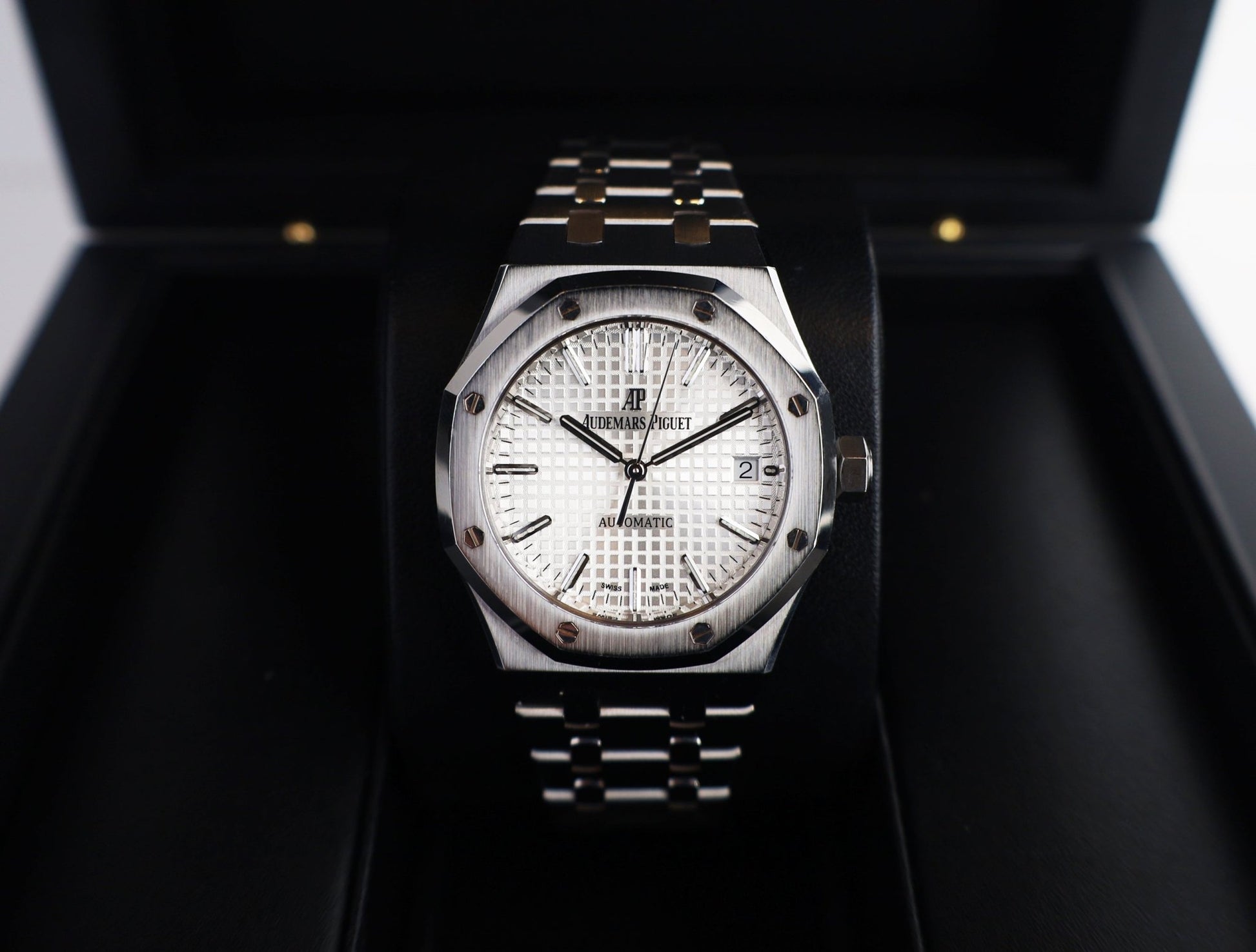Audemars Piguet Royal Oak Selfwinding 37mm Watch-Silver Dial 37mm-15450ST.OO.1256ST.01 - Luxury Time NYC