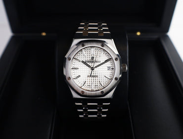 Audemars Piguet Royal Oak Selfwinding 37mm Watch-Silver Dial 37mm-15450ST.OO.1256ST.01 - Luxury Time NYC