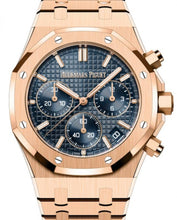 Load image into Gallery viewer, Audemars Piguet Royal Oak Selfwinding Chronograph Rose Gold 41mm &quot;Bleu Nuit, Nuage50&quot; Blue Dial 26240OR.OO.1320OR.01 - Luxury Time NYC