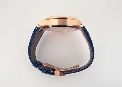 Audemars Piguet Royal Oak Selfwinding Chronograph Rose Gold 41mm Blue Dial 26240OR.OO.D315CR.01 - Luxury Time NYC