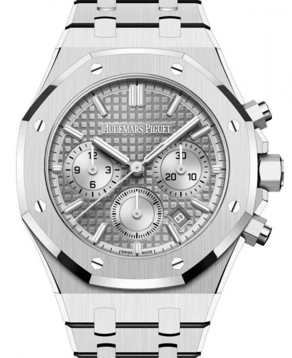 Audemars Piguet Royal Oak Selfwinding Chronograph Stainless Steel 38mm Grey Dial 26715ST.OO.1356ST.02 - Luxury Time NYC