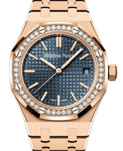 Load image into Gallery viewer, Audemars Piguet Royal Oak Selfwinding Rose Gold 37mm Blue Dial Diamond 15551OR.ZZ.1356OR.02 - Luxury Time NYC