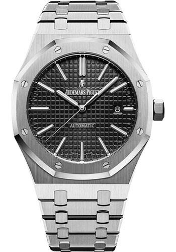 Audemars Piguet Royal Oak Selfwinding Watch - 41mm - Stainless Steel - Black Dial - Calibre 3120-Black Dial 41mm-15400ST.OO.1220ST.01 - Luxury Time NYC INC