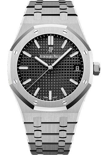 Audemars Piguet Royal Oak Selfwinding Watch - 41mm - Stainless Steel - Black Dial - Calibre 4302-Black Dial 41mm-15500ST.OO.1220ST.03 - Luxury Time NYC INC