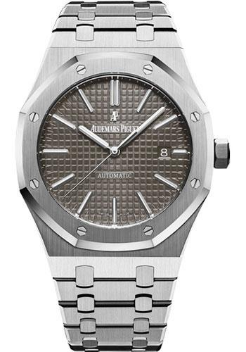 Audemars Piguet Royal Oak Selfwinding Watch - 41mm - Stainless Steel - Grey Dial - Calibre 3120-Grey Dial 41mm-15400ST.OO.1220ST.04 - Luxury Time NYC INC