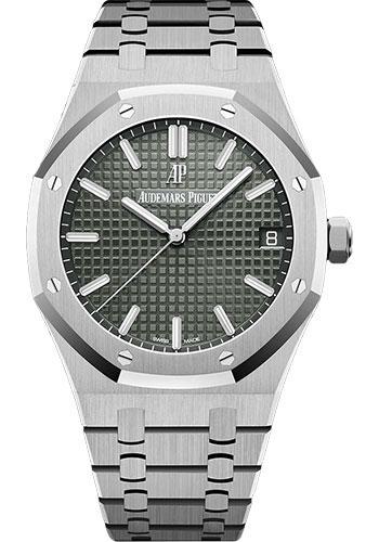 Audemars Piguet Royal Oak Selfwinding Watch - 41mm - Stainless Steel - Grey Dial - Calibre 4302-Grey Dial 41mm-15500ST.OO.1220ST.02 - Luxury Time NYC INC
