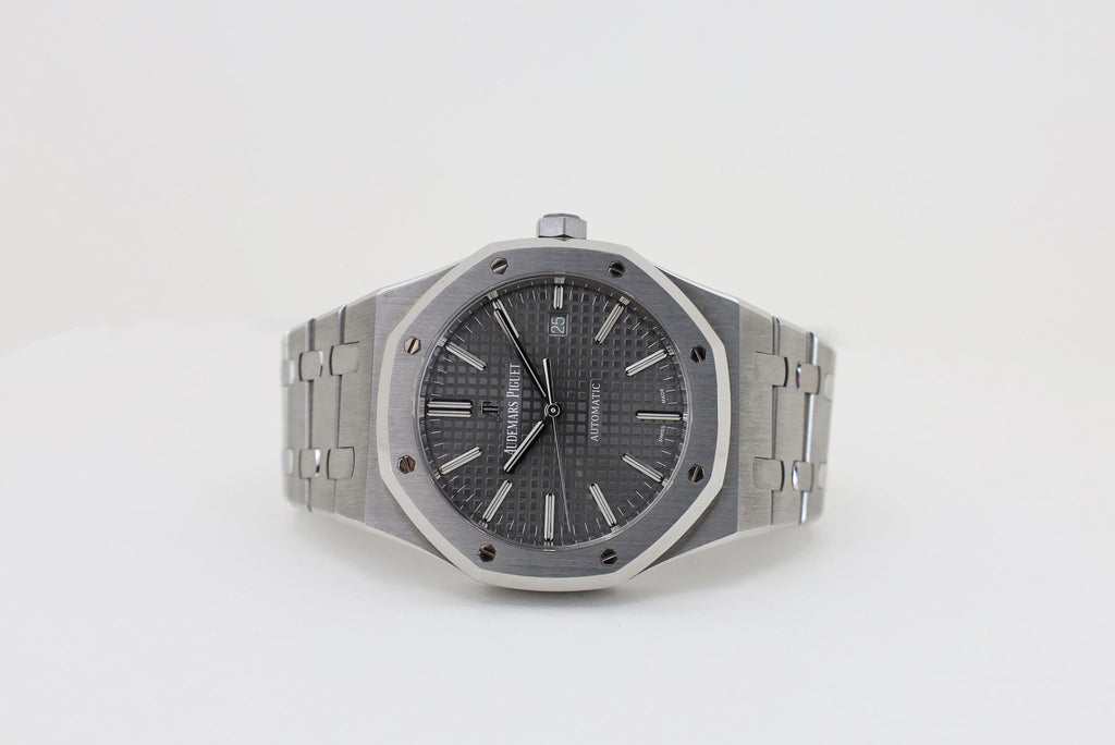Audemars Piguet Royal Oak Selfwinding Watch - 41mm - Stainless Steel - Grey Dial - Calibre 4302-Grey Dial 41mm-15500ST.OO.1220ST.02 - Luxury Time NYC