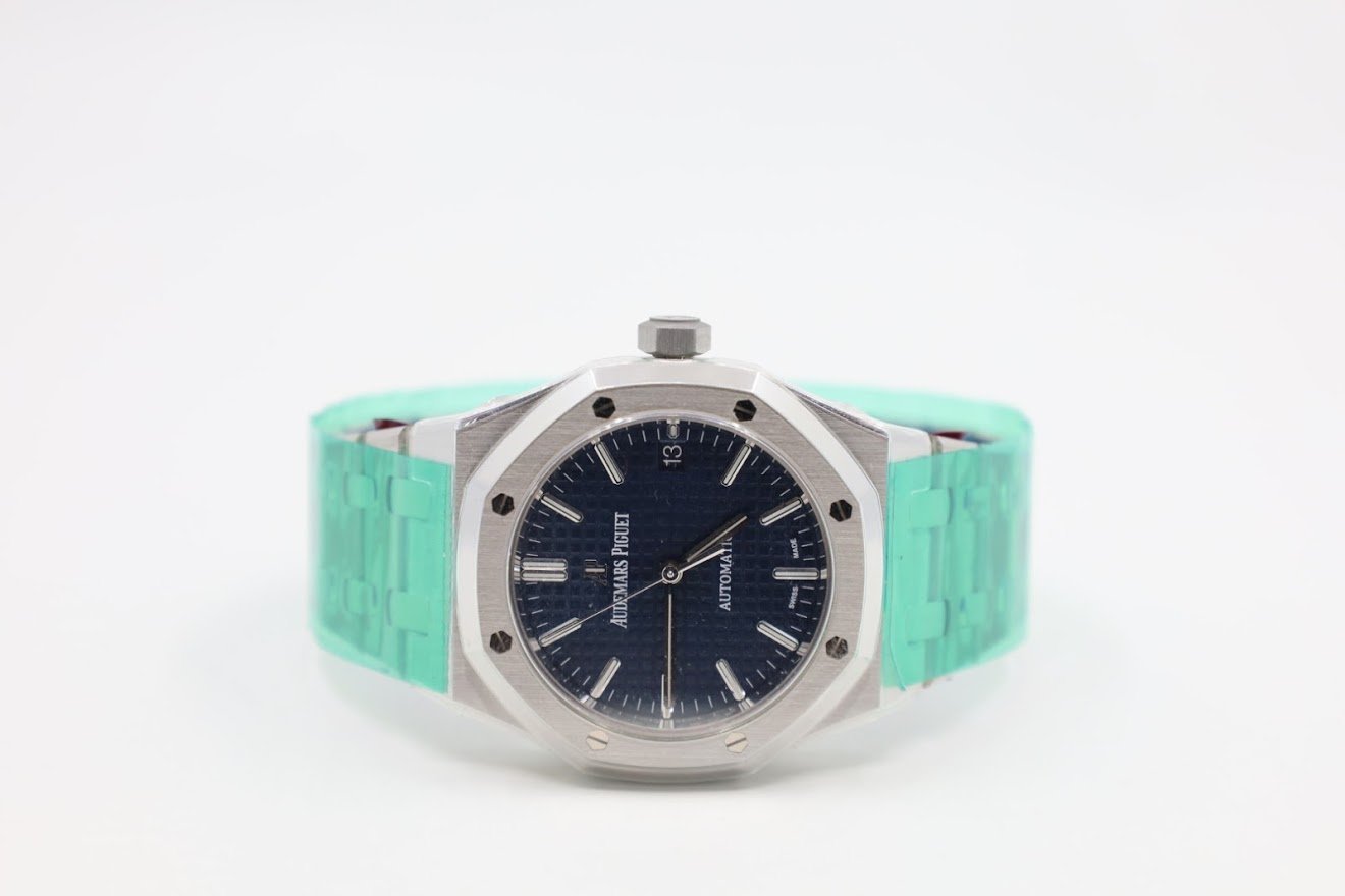 Audemars Piguet Royal Oak Selfwinding Watch-Blue Dial 37mm-15450ST.OO.1256ST.03 - Luxury Time NYC INC