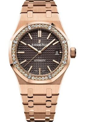 Audemars Piguet Royal Oak Selfwinding Watch-Brown Dial 37mm-15451OR.ZZ.1256OR.04 - Luxury Time NYC INC