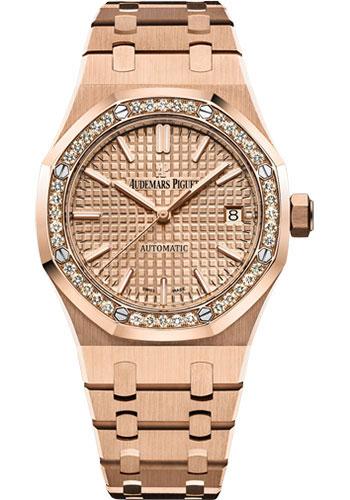 Audemars Piguet Royal Oak Selfwinding Watch-Pink Dial 37mm-15451OR.ZZ.1256OR.03 - Luxury Time NYC INC