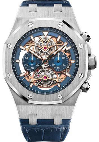 Audemars Piguet Royal Oak Tourbillon Chronograph Openworked Watch-Dial 44mm-26347PT.OO.D315CR.01 - Luxury Time NYC INC