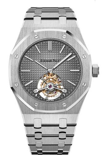 Audemars Piguet Royal Oak Tourbillon Extra-Thin Watch-Grey Dial 41mm-26510PT.OO.1220PT.01 - Luxury Time NYC INC