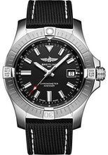 Load image into Gallery viewer, Breitling Avenger Automatic 43 Watch - Stainless Steel - Black Dial - Anthracite Calfskin Leather Strap - Tang Buckle - A17318101B1X1 - Luxury Time NYC