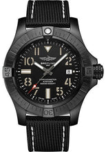 Load image into Gallery viewer, Breitling Avenger Automatic 45 Seawolf Night Mission Watch - DLC-Coated Titanium - Black Dial - Anthracite Calfskin Leather Strap - Tang Buckle - V17319101B1X1 - Luxury Time NYC