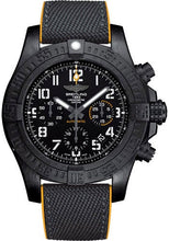 Load image into Gallery viewer, Breitling Avenger Hurricane 12h 45 Watch - Breitlight - Volcano Black Dial - Anthracite And Yellow Military Rubber Bracelet - Folding Buckle - XB0180E41B1S1 - Luxury Time NYC