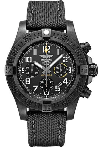 Breitling Avenger Hurricane 12h 45 Watch - Breitlight - Volcano Black Dial - Anthracite Military Strap - Tang Buckle - XB0180E41B1W1 - Luxury Time NYC