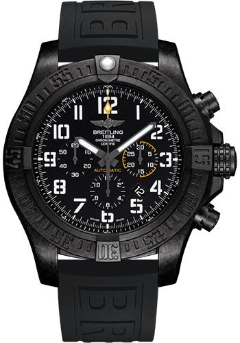 Breitling Avenger Hurricane 12h Watch - Breitlight - Volcano Black Dial - Black Diver Pro III Strap - Folding Buckle - XB0170E41B1S1 - Luxury Time NYC