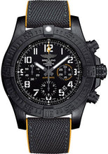 Load image into Gallery viewer, Breitling Avenger Hurricane 45 Watch - Breitlight¬Æ Case - Volcano Black Dial - Anthracite and Yellow Military Rubber Strap - XB0180E4/BF31-military-rubber-anthracite-yellow-deployant - Luxury Time NYC