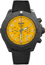 Load image into Gallery viewer, Breitling Avenger Hurricane Watch - 50mm Breitlight Case - Cobra Yellow Dial - Anthracite Black Military Rubber Strap - XB0170E4/I533-military-rubber-anthracite-black-folding - Luxury Time NYC