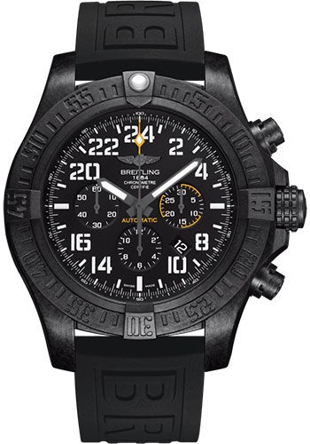Breitling Avenger Hurricane Watch - Breitlight - Volcano Black Dial - Black Diver Pro III Strap - Folding Buckle - XB1210E41B1S1 - Luxury Time NYC
