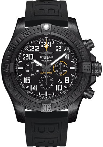 Breitling Avenger Hurricane Watch - Breitlight - Volcano Black Dial - Black Diver Pro III Strap - Tang Buckle - XB1210E41B1S2 - Luxury Time NYC