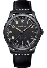 Load image into Gallery viewer, Breitling Aviator 8 Automatic 41 Watch - Black Steel Case - Black Dial - Black Leather Strap - M17314101B1X1 - Luxury Time NYC
