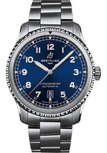 Load image into Gallery viewer, Breitling Aviator 8 Automatic 41 Watch - Stainless Steel - Blue Dial - Metal Bracelet - A17315101C1A1 - Luxury Time NYC