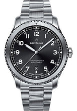 Load image into Gallery viewer, Breitling Aviator 8 Automatic 41 Watch - Steel Case - Black Dial - Steel and Satin Professional III Bracelet - A17314101B1A1 - Luxury Time NYC