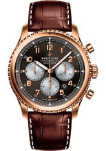 Load image into Gallery viewer, Breitling Aviator 8 B01 Chronograph 43 Watch - Red Gold Case - Bronze Dial - Brown Croco Strap - RB0117131Q1P1 - Luxury Time NYC