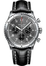 Load image into Gallery viewer, Breitling Aviator 8 B01 Chronograph 43 Watch - Stainless Steel - Anthracite Dial - Black Alligator Leather Strap - Tang Buckle - AB0119131B1P1 - Luxury Time NYC